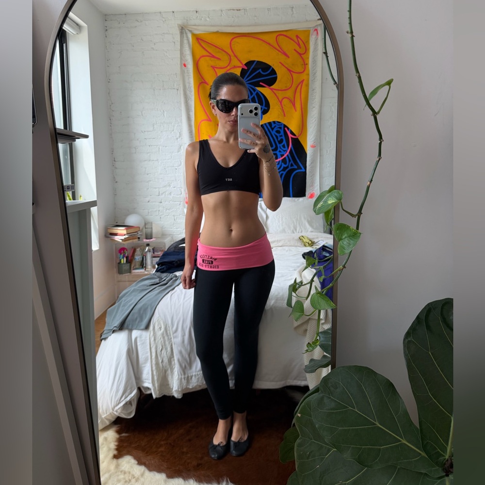 VINTAGE VICTORIA’S SECRET PINK FOLD OVER LEGGINGS